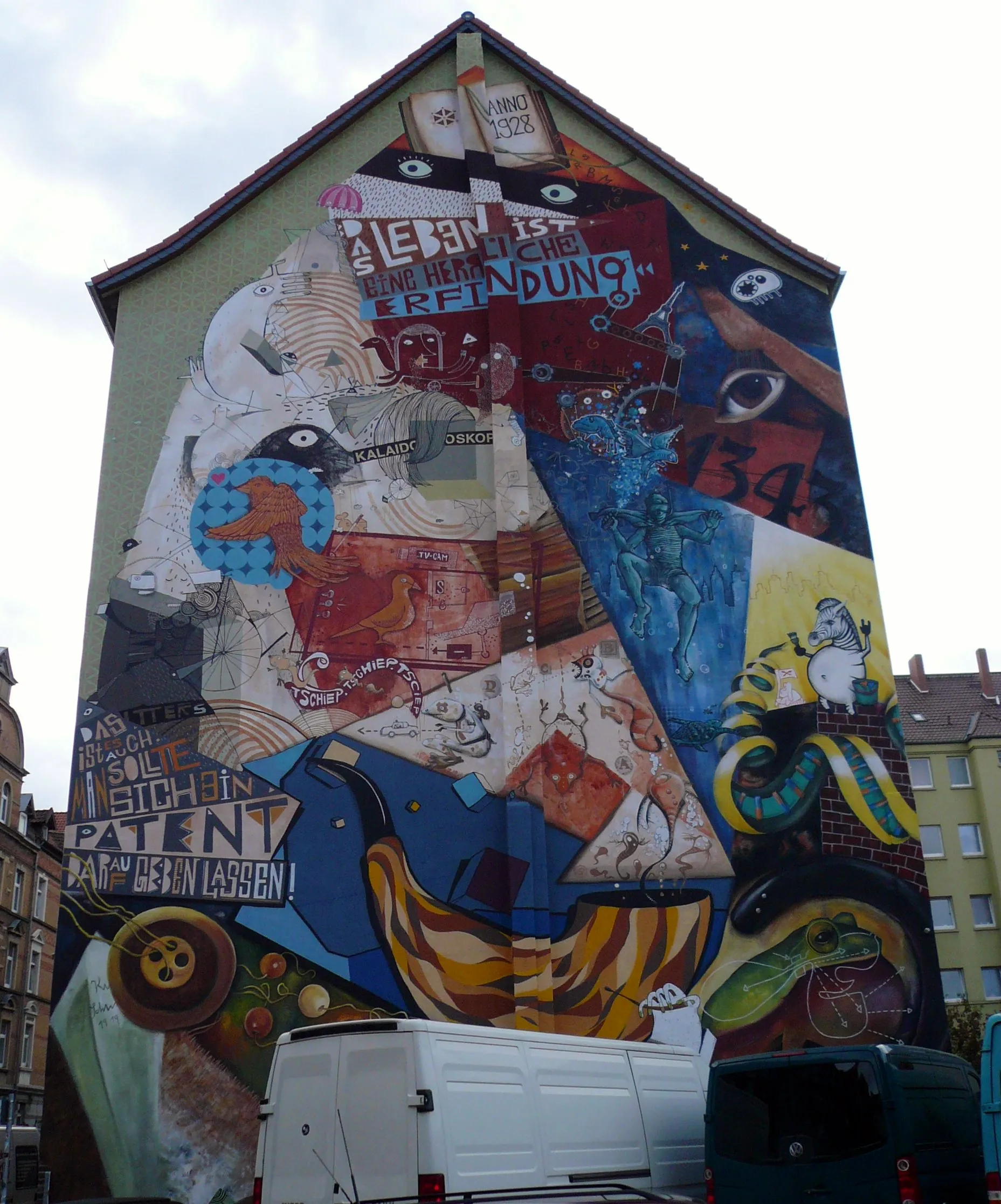 Wandbild in der Velberstraße